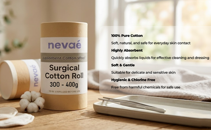 Absorbent Cotton Roll – With Protective Paper Wrap