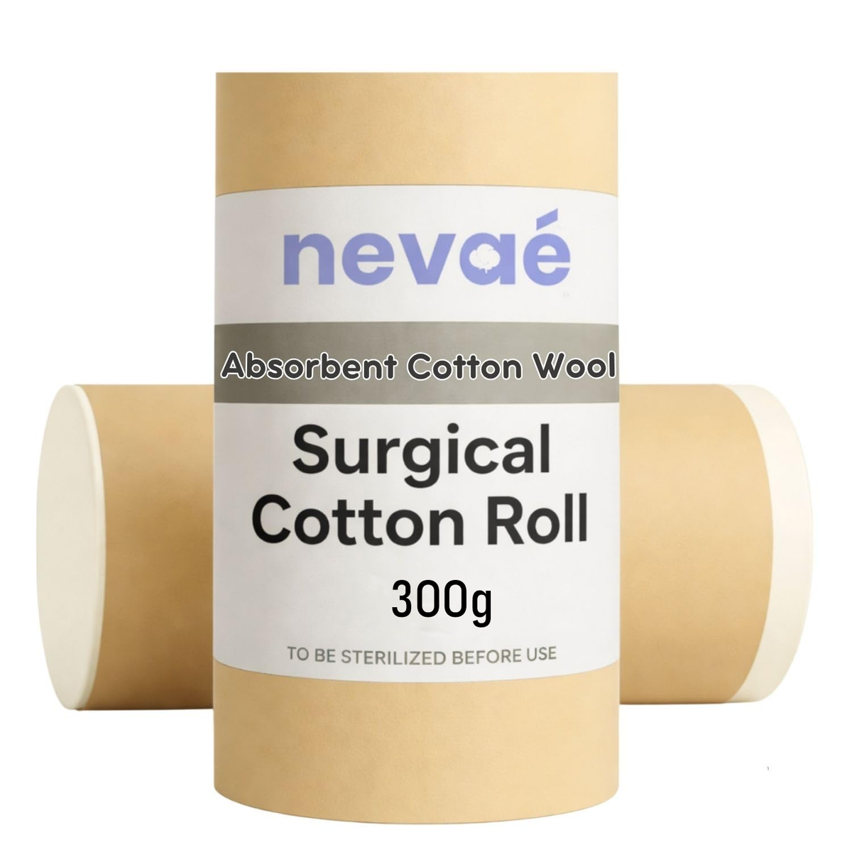 Absorbent Cotton Roll – With Protective Paper Wrap