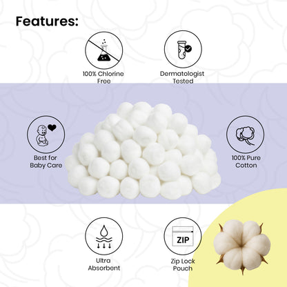 Soft Cotton Balls 100 pcs