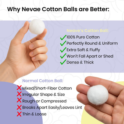 Soft Cotton Balls 100 pcs